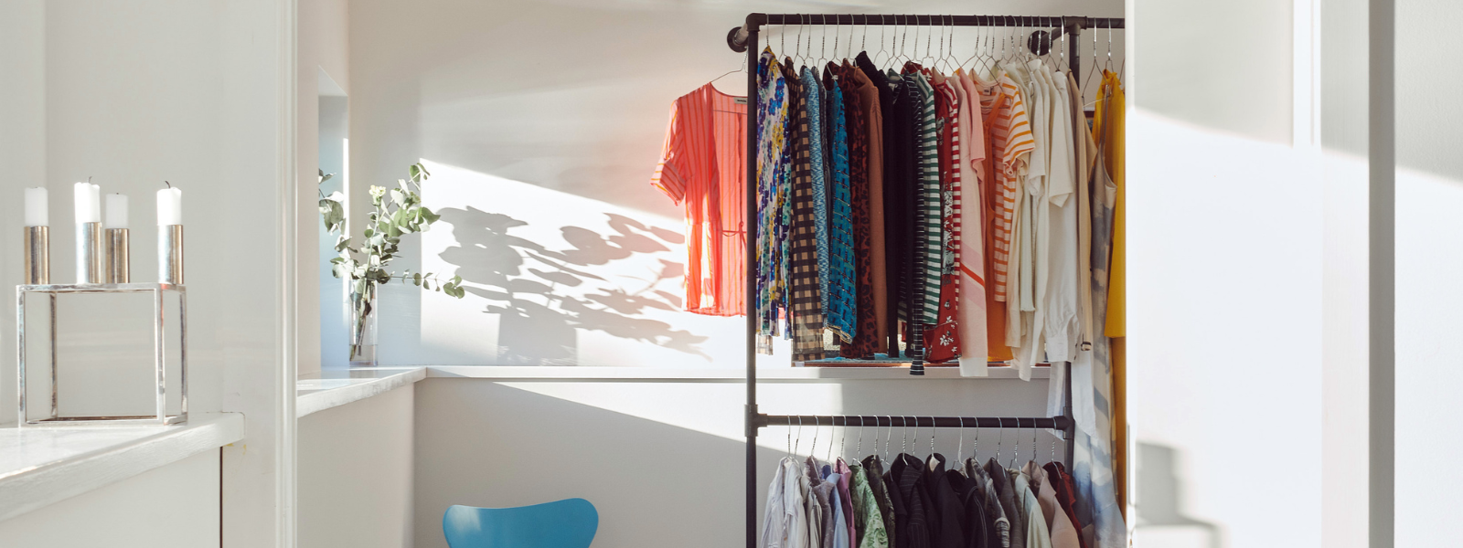 Garderob med hängare